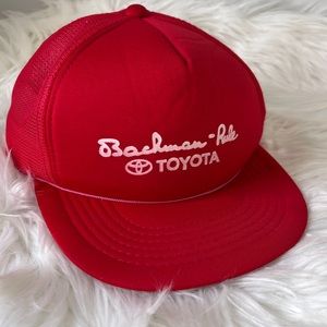 Vintage Toyota Hat SnapBack Red Youngan Hat Company